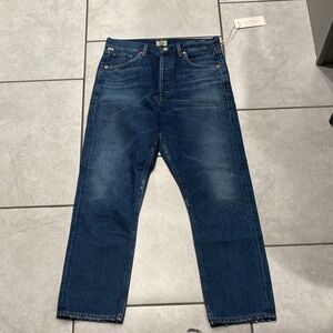 Levi's Dark Blue Ankle Jeans